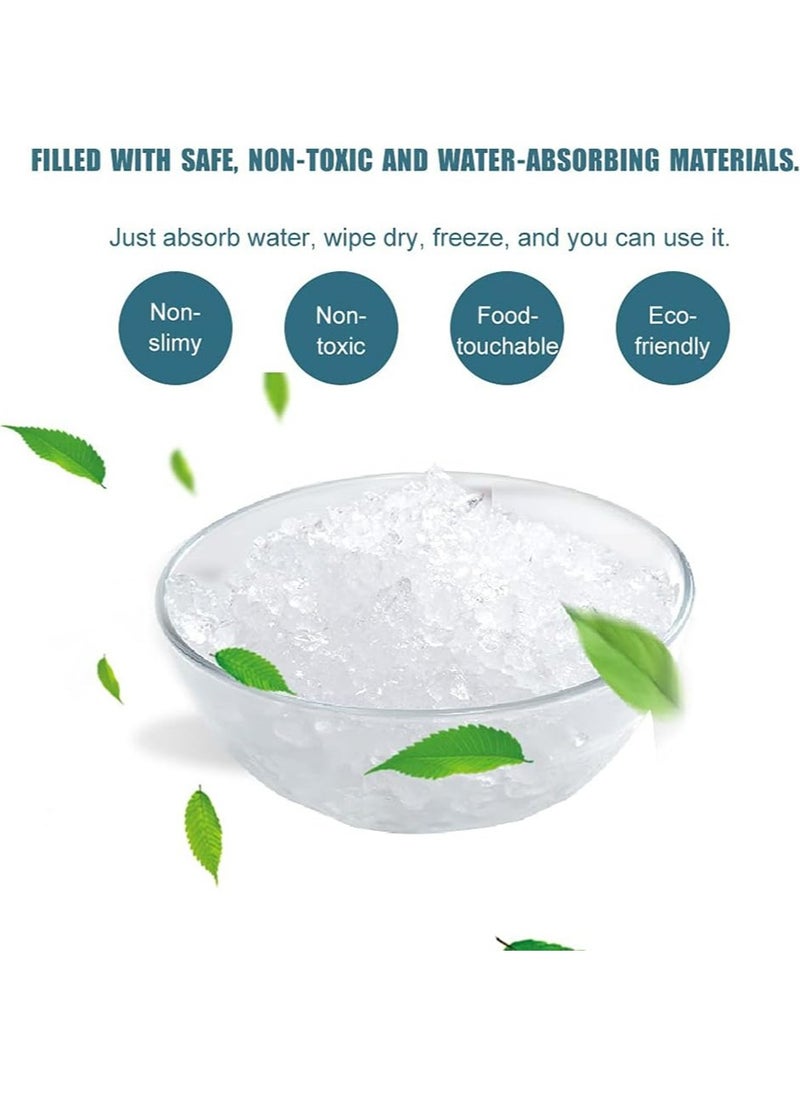 yIFeNG Ice Packs for Shipping & Coolers Dry Ice Sheets for Shipping Frozen Food Cold Pack for Lunch Bags, Long Lasting Cold Ice Pack Sheets for Transport Food (10 Sheets)  - Image 4