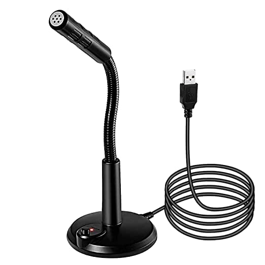 Cables Kart Noise Cancelling USB Microphone for Windows and Mac, Professional PC Microphone Computer, Laptop, Desktop and Notebook, Plug and Play Mic - Image 1