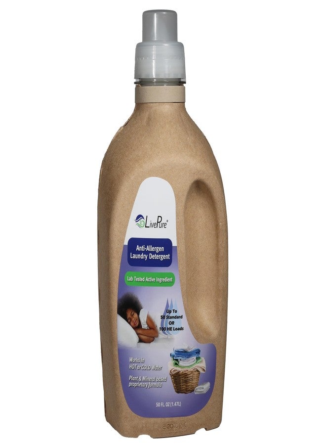 Live Pure LivePure Anti-Allergen 50 OZ Laundry Detergent for Dust Mites, Pet Dander, Allergies. - Image 1