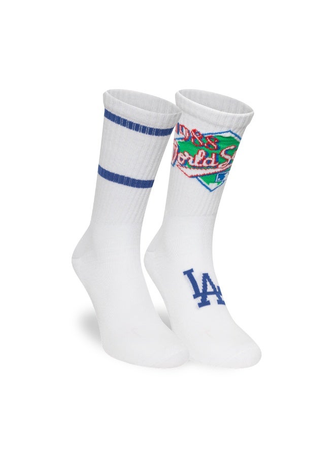 NEW ERA MLB WS CREW SOCKS 2PK LOSDOD  WHI - Image 2