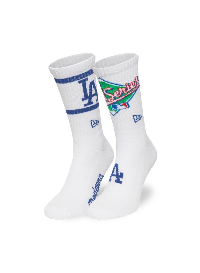 NEW ERA MLB WS CREW SOCKS 2PK LOSDOD  WHI - Image 1