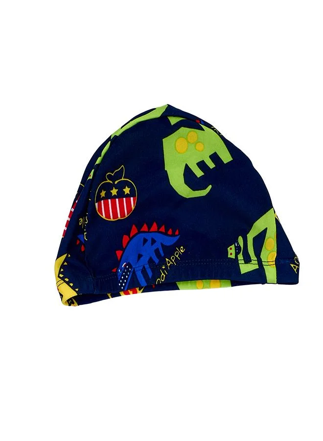 babyqlo Monster Dino 3 Pc Boys Swimsuit Set Blue