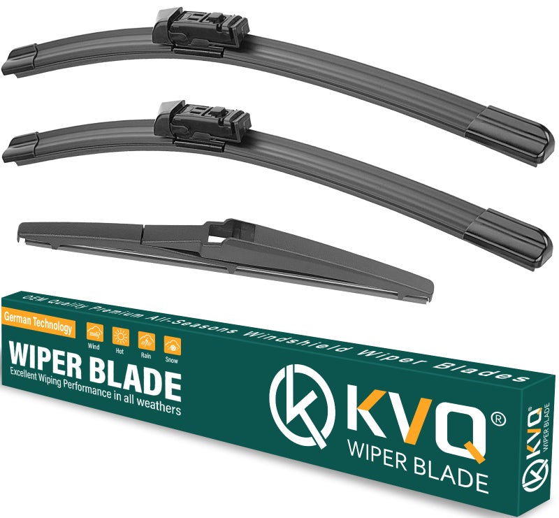 KVQ Windshield Wiper Blades Replacement for Lexus NX200t 20152017 NX300 20182021 NX300h 20152021 Original Factory Quality Front Rear Wiper Blade Set 26 16 12 Set of 3