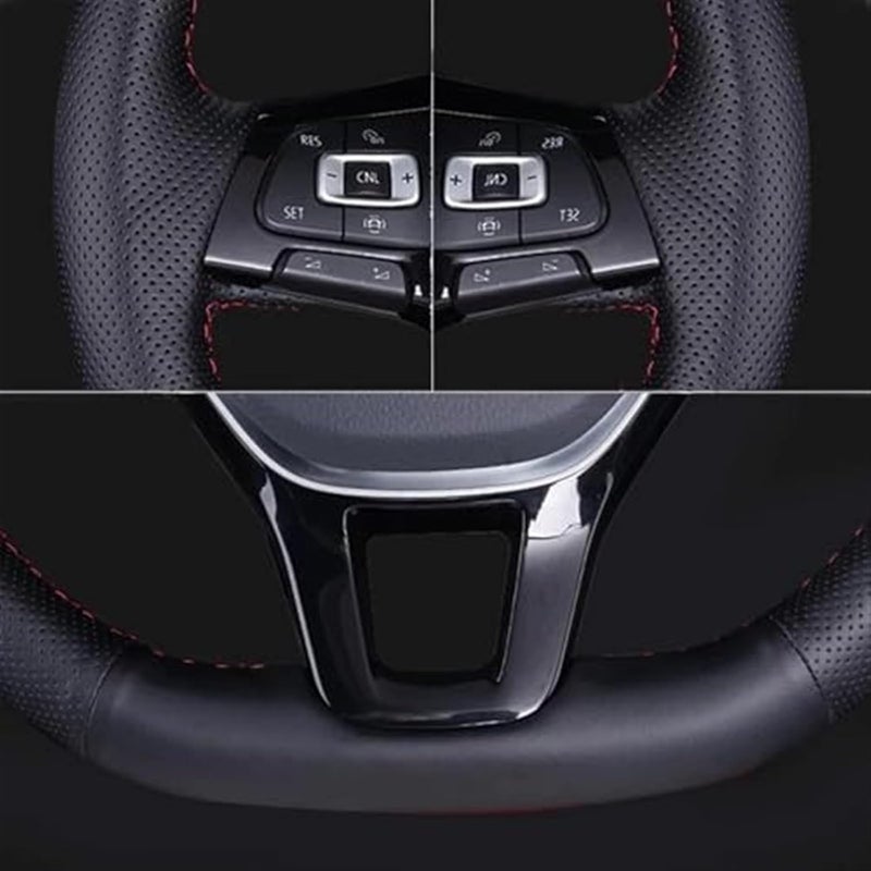 Wivplex Leather Steering Wheel Cover for Nissan Models - Image 5