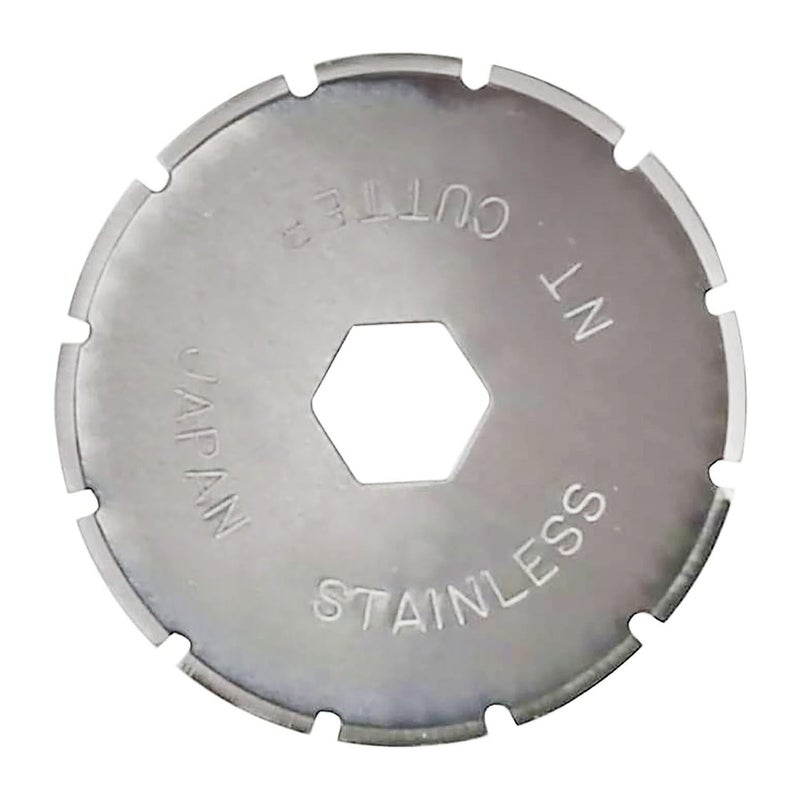 NT Cutter 28mm Rotary Perforating Blades for Rotary Cutter, 2-Blade/Pack, 1 Pack (BS-28P) - Image 1