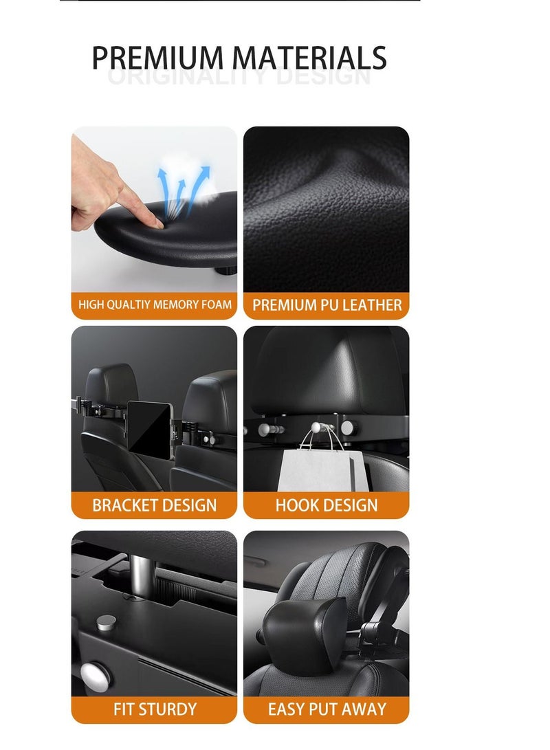 SanLead Car Seat Headrest Pillow with Phone Holder Mount - Image 2