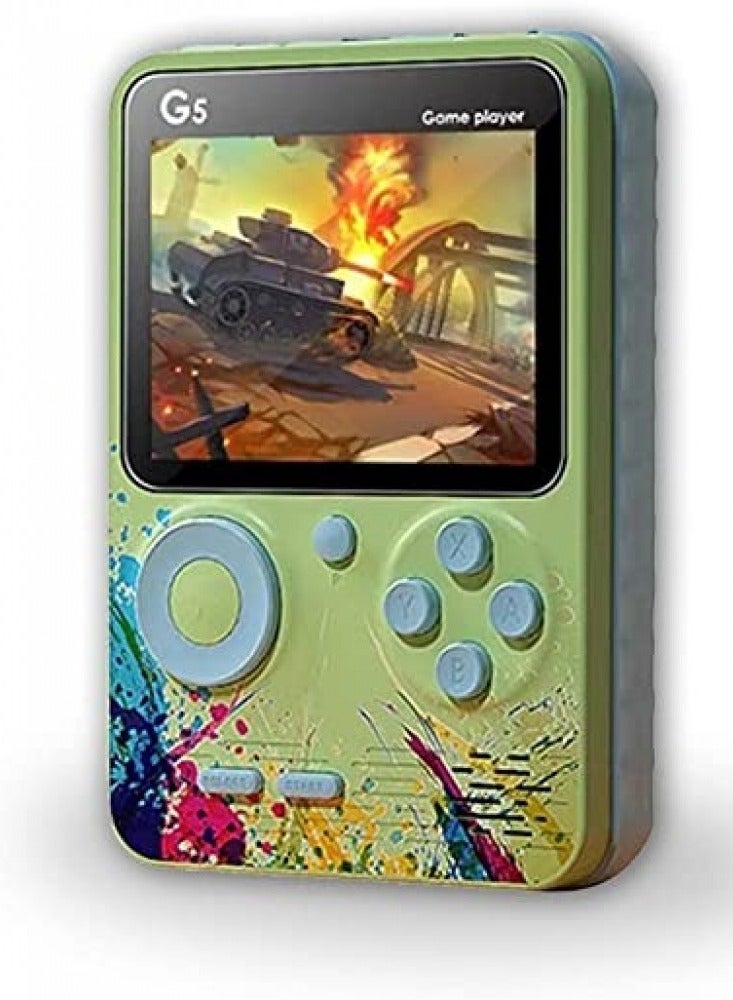 جي5 جهاز تشغيل تحكم ألعاب فيديو كلاسيكية محمولة مدمجة بشاشة 500 لعبة 3.0 بوصة - Image 1