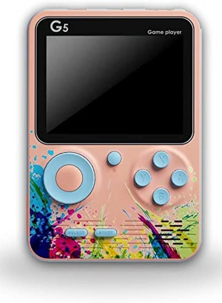 جي5 جهاز تشغيل تحكم ألعاب فيديو كلاسيكية محمولة مدمجة بشاشة 500 لعبة 3.0 بوصة - Image 2