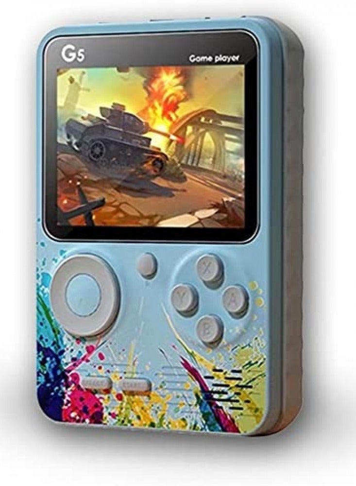 جي5 جهاز تشغيل تحكم ألعاب فيديو كلاسيكية محمولة مدمجة بشاشة 500 لعبة 3.0 بوصة - Image 3