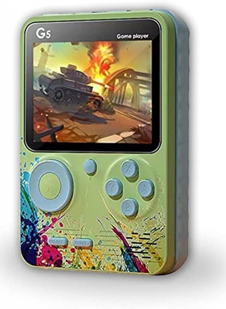جي5 جهاز تشغيل تحكم ألعاب فيديو كلاسيكية محمولة مدمجة بشاشة 500 لعبة 3.0 بوصة - Image 4
