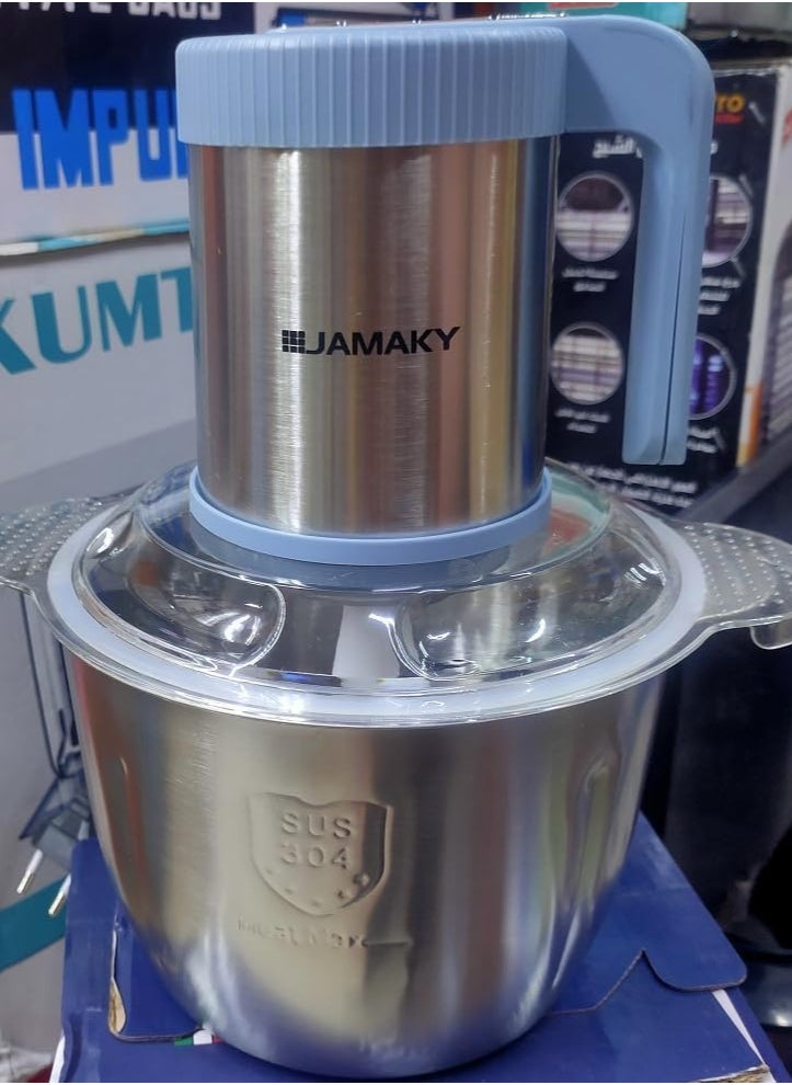 JMK Jamaki 3.5L Stainless Steel Electric Chopper 800W 4 Speeds Sharp Blades for Chopping Vegetables and Meat JMK 8009 Assorted Colors  - Image 5