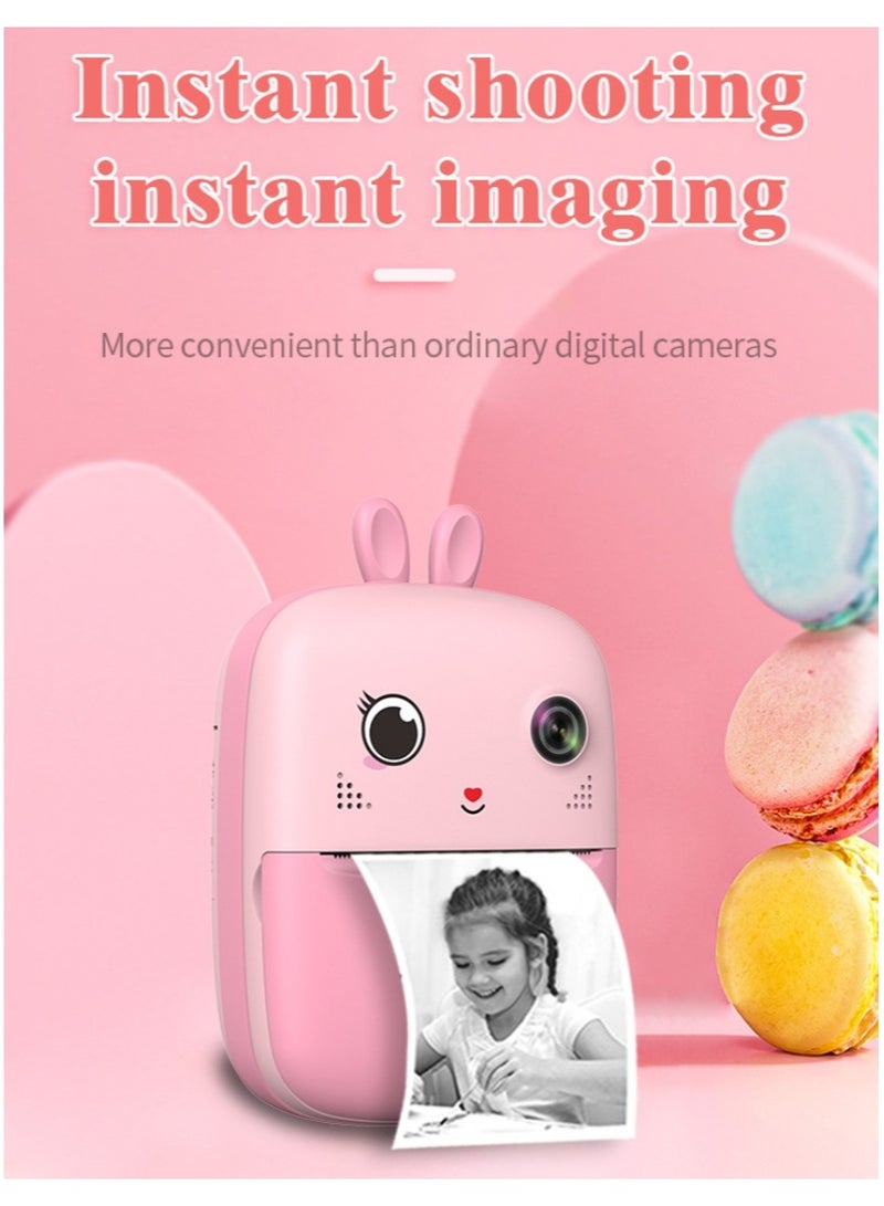 Kids Camera, 1080P Instant Printing Dual Camera, Photo Video, 2.4 Inch IPS LCD Screen, Built-in 1800mAh Battery, 32G TF Card, Birthday Festival Gift for Kids  - Image 4