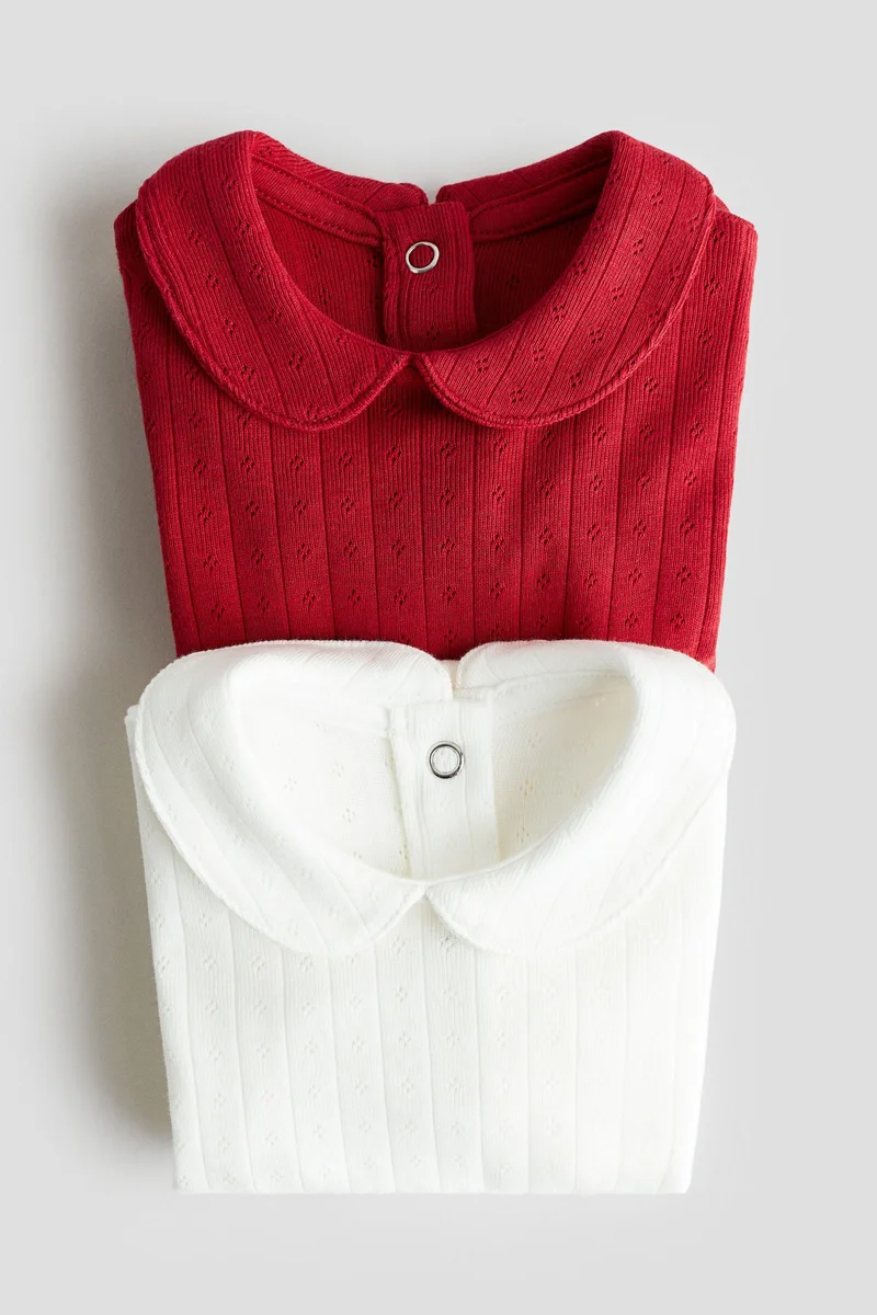 H&M 2-pack collared bodysuits