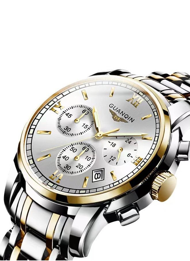 GUANQIN Men's Stainless Steel Waterproof Wrist Watch GS19018H - 41 mm  - Image 2