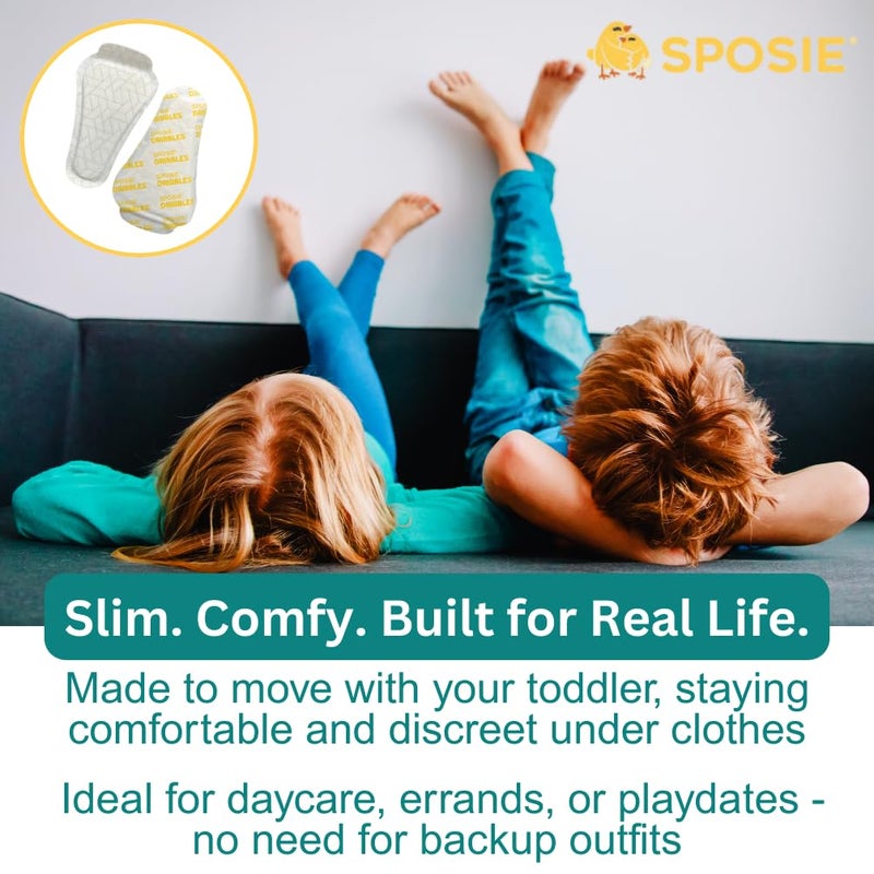 Select Kids Sposie Dribbles â€“ Turn Any Underwear Into Potty Training Underwear | Training Pads Reduce Messes and Laundry | A Faster Cleaner Easier Solution | Use with Toilets, Seats, Charts, and Stickers | 28ct - Image 4