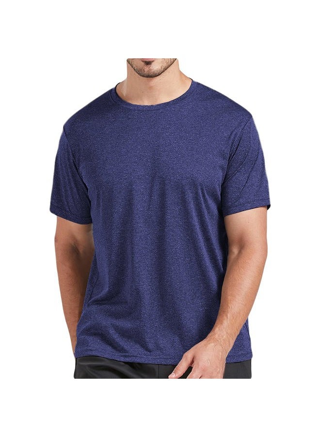 AKAWOOKO 5 Pack Men's Dry Fit T Shirts, Athletic Running Gym Workout Short Sleeve Tee Shirts for Men (Medium, Set 1), Set 1, M - Image 2