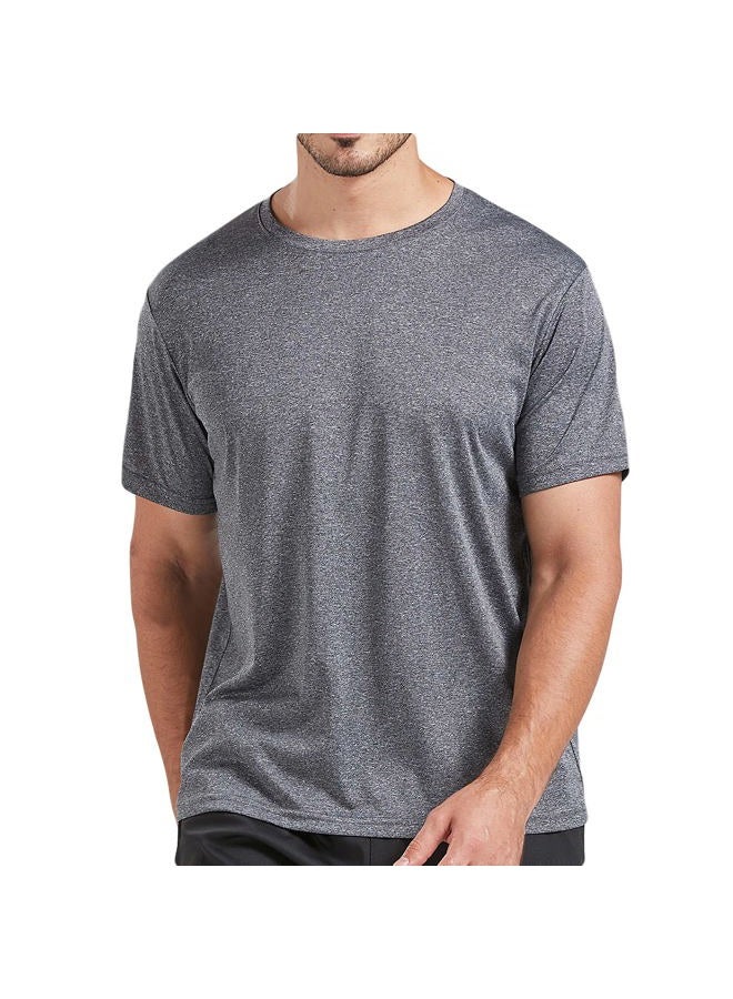 AKAWOOKO 5 Pack Men's Dry Fit T Shirts, Athletic Running Gym Workout Short Sleeve Tee Shirts for Men (Medium, Set 1), Set 1, M - Image 3