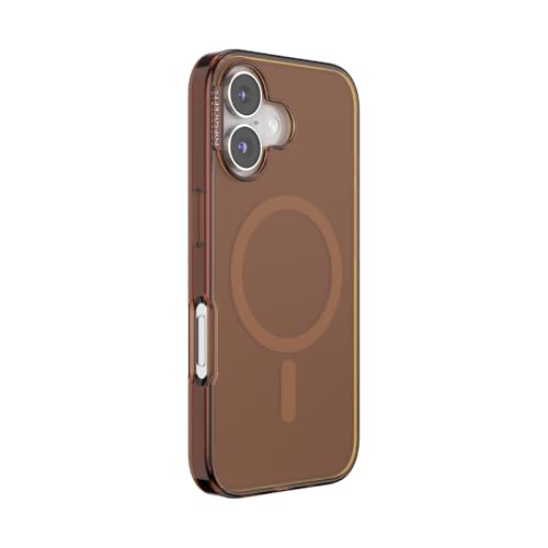 POPSOCKETS بوب سوكيتس بولي كاربونيت آيفون 16 كيس متوافق مع ماج سيف، كيس هاتف لآيفون 16، متوافق مع الشحن اللاسلكي، غطاء خلفي فقط - أمبر - Image 2