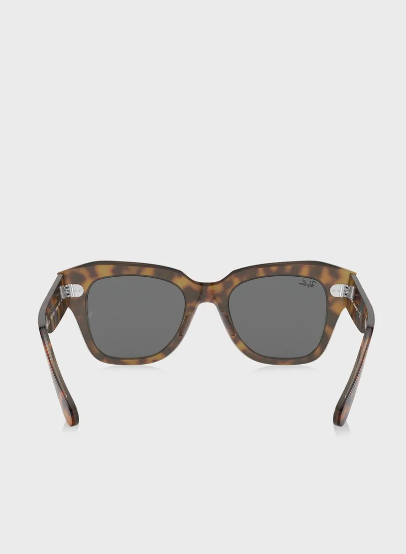 Ray-Ban  0Rb2186 State Street Square Sunglasses for Men | Best Price UAE