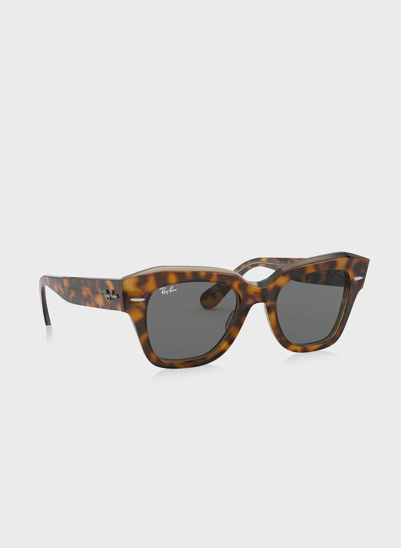 Ray-Ban  0Rb2186 State Street Square Sunglasses for Men | Best Price UAE