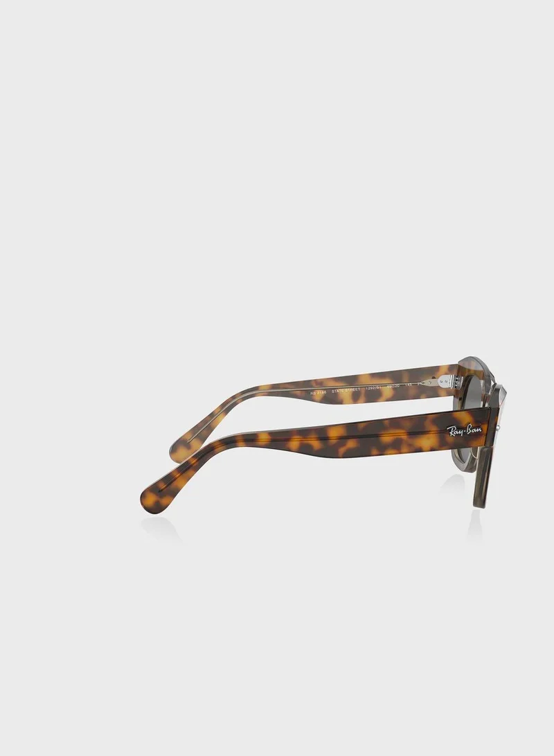 Ray-Ban  0Rb2186 State Street Square Sunglasses for Men | Best Price UAE