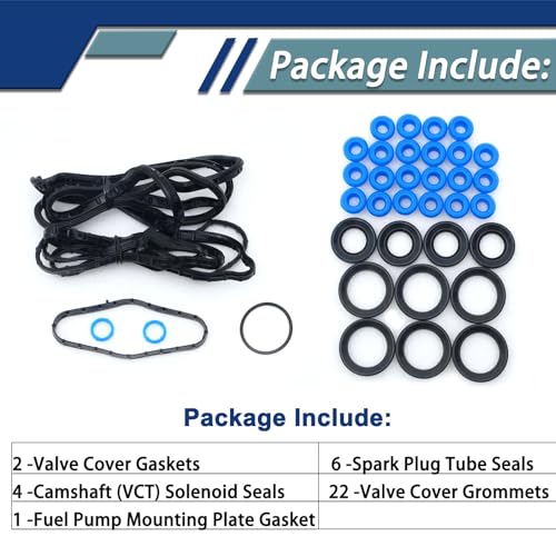 KERAIDMOTO VS50879R 3.5L Valve Cover Gasket Compatible with 2013 2014 Ford F150 F-150, 2015-2020 Transit 150 250 350, 2015-2017 Expedition Lincoln Navigator, 3.5L V6 Ecoboost Turbo VS 50879 R - Image 5