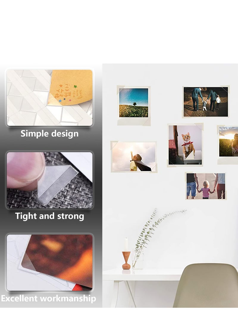 Excefore Photo Corner Sticker, 50 SheetsPhoto Mounting Corners, Self-Adhesive Photo Corners for DIY Scrapbooking, Memory Books and Picture Album (Clear)  - Image 4