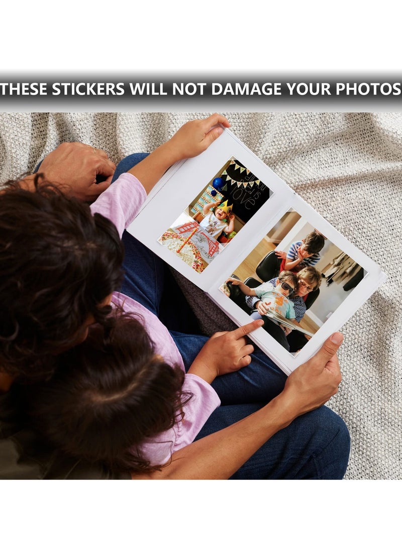 Excefore Photo Corner Sticker, 50 SheetsPhoto Mounting Corners, Self-Adhesive Photo Corners for DIY Scrapbooking, Memory Books and Picture Album (Clear)  - Image 3
