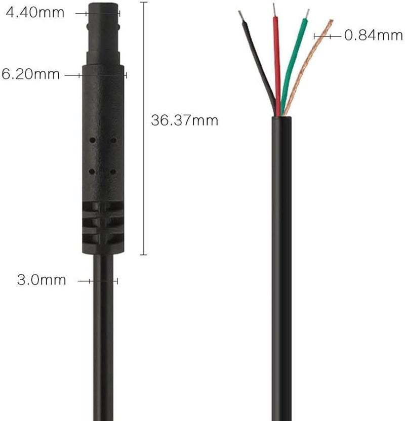 WOLFBOX 50 Feet Rear Camera Longer Replacement Cable for i17 / i07 / G840S / G840H / G900 / G930 / G850 / G850PRO / G900PRO Version with 2.5mm Jack (4-Pin) Mirror Dash Cam - Image 5