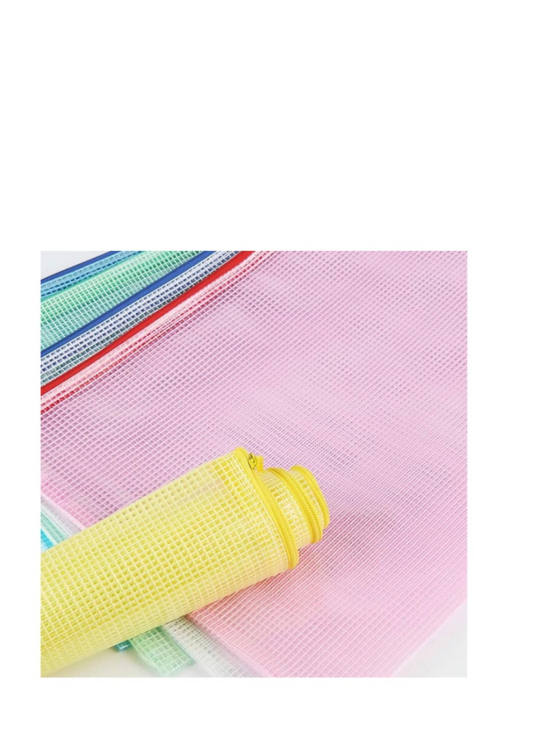 Terabyte 6 pcs A3 Double Zipper Bag,Assorted Colours  - Image 3