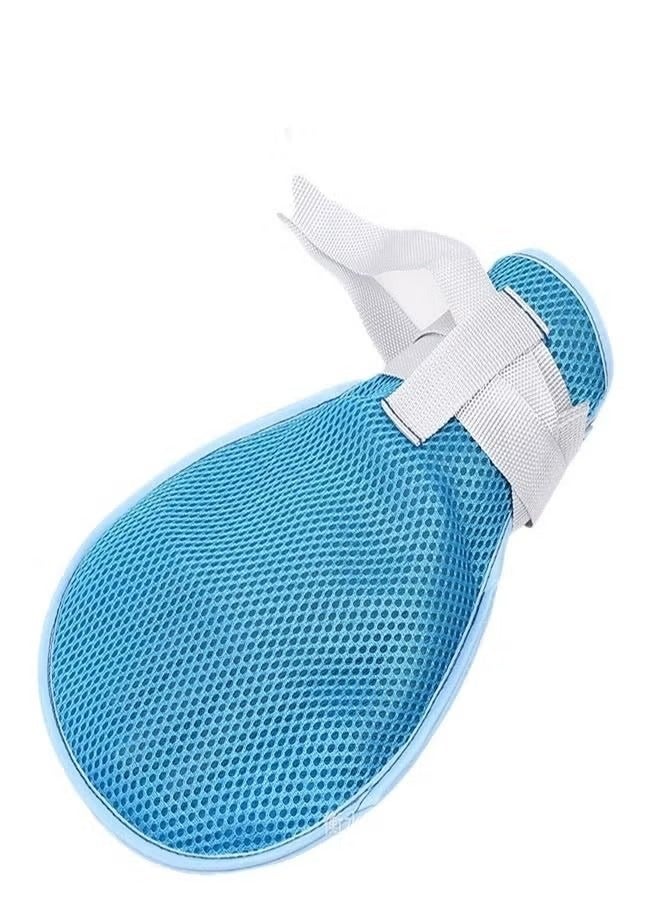 Bedridden Elderly Restraint Gloves Anti-Scratch Patient Care Anti-Tube Pull with Wrist Fixation Strap Dementia Restraint Hand Prevent Self Injury Breathable Safety Control - Image 1