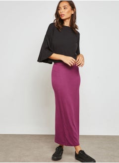 Ginger Basics Tube Midi Skirt  - Image 4
