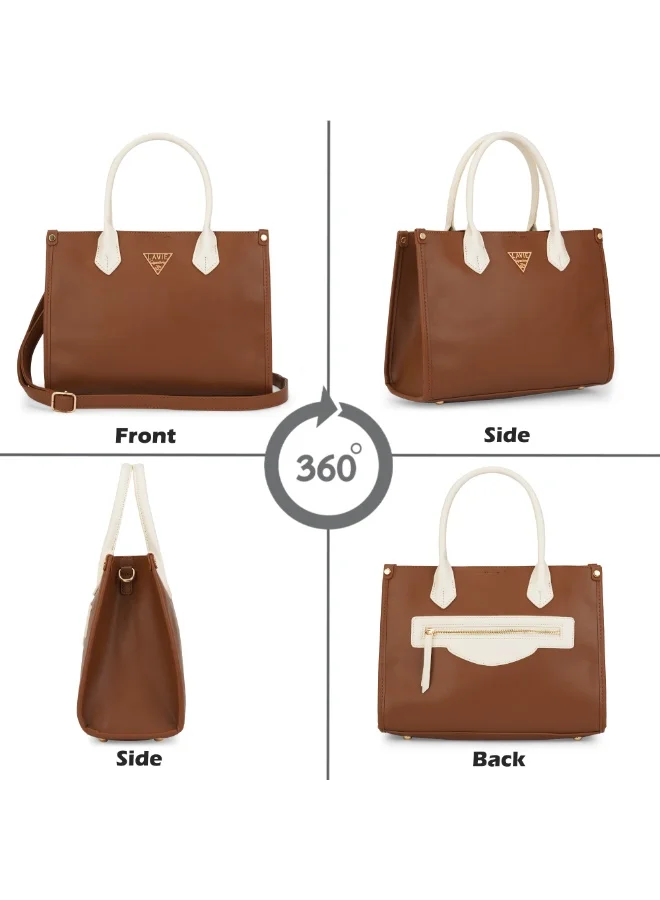 Lavie Signature Women's LS Lancaster 3C Satchel (D Tan)