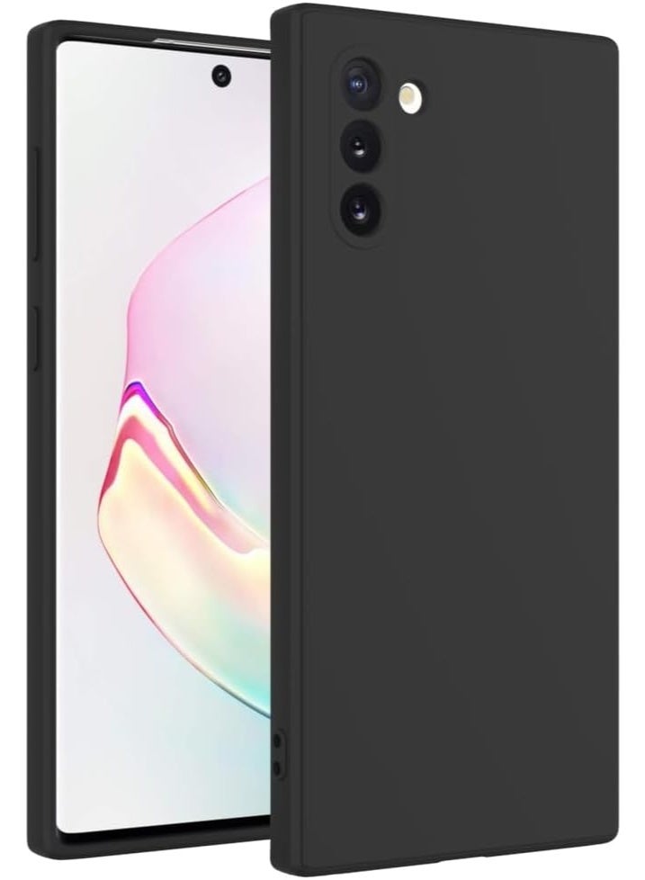 MAXFIM Case for Galaxy Note 10 Back Cover Black Slim Fit for Soft TPU Cover Flexible Silicone Cover Matte Samsung Note 10 Black