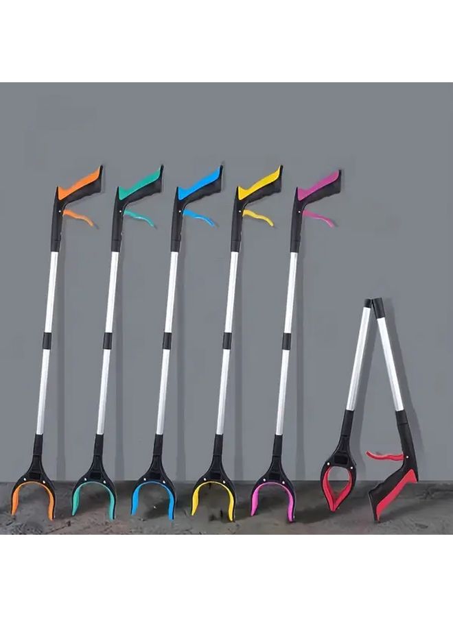 Blue 360 Degree Swivel Lightweight Aluminum Trash Grabber With Ergonomic Handle - Image 1