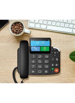 Generic 4G Wireless Phone, Dual SIM Card, Touch Screen Android System Video Call Machine Home Use Plug-in Dual Card Telephone Landline, Cordless Phone for Office and Home  - Image 4