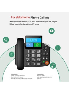 Generic 4G Wireless Phone, Dual SIM Card, Touch Screen Android System Video Call Machine Home Use Plug-in Dual Card Telephone Landline, Cordless Phone for Office and Home  - Image 5
