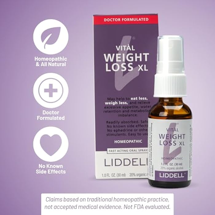 Liddell VITL Weight Loss XL Liddell Homeopathic 1 oz Liquid - Image 5