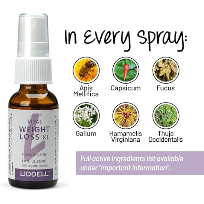 Liddell VITL Weight Loss XL Liddell Homeopathic 1 oz Liquid - Image 4