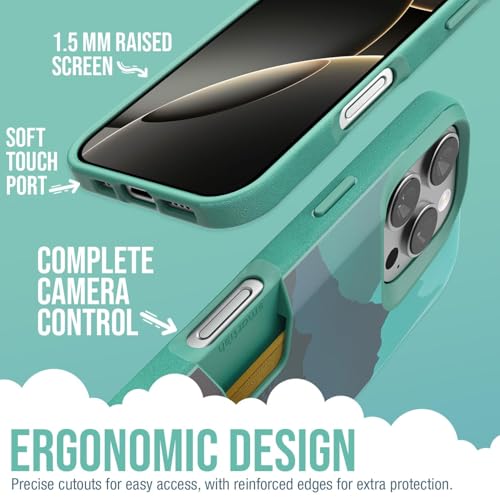Smartish® iPhone 16 Pro Wallet Case - Wallet Slayer Vol. 1 [Slim + Protective] Credit Card Holder - Drop Tested Hidden Flip Card Slot Cover Compatible with Apple iPhone 16 Pro - Moving Mountains - Image 3