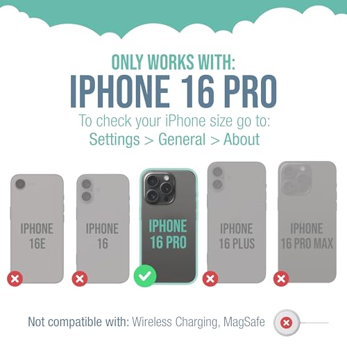 Smartish® iPhone 16 Pro Wallet Case - Wallet Slayer Vol. 1 [Slim + Protective] Credit Card Holder - Drop Tested Hidden Flip Card Slot Cover Compatible with Apple iPhone 16 Pro - Moving Mountains - Image 5