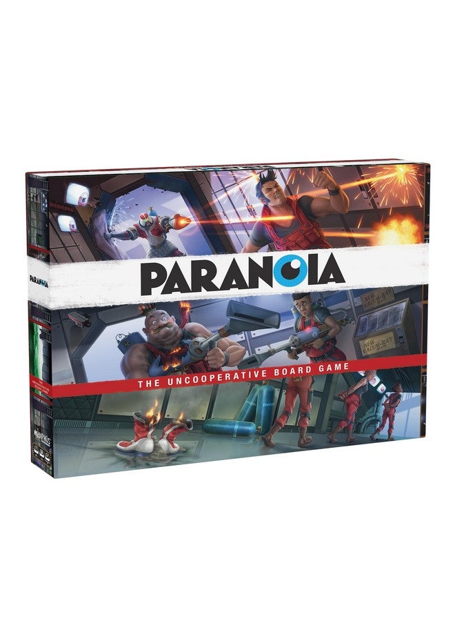 Modiphius Paranoia: The Uncooperative Board Game - Strategic Betrayal & Survival in Alpha Complex, Great for Game Night with Adults, Ages 14+, 2-6 Players, 120 Min Playtime, Made by Modiphius Entertainment - Image 1