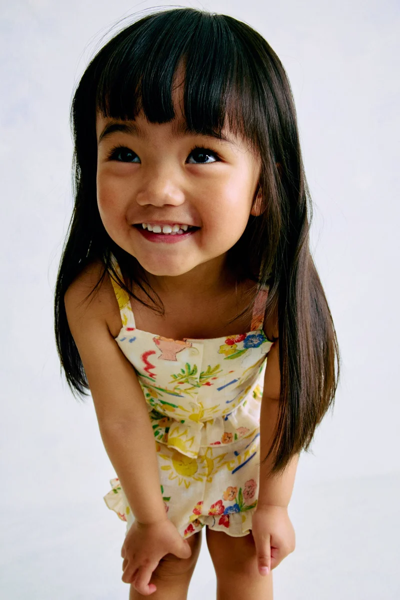 H&M 2-piece printed linen set