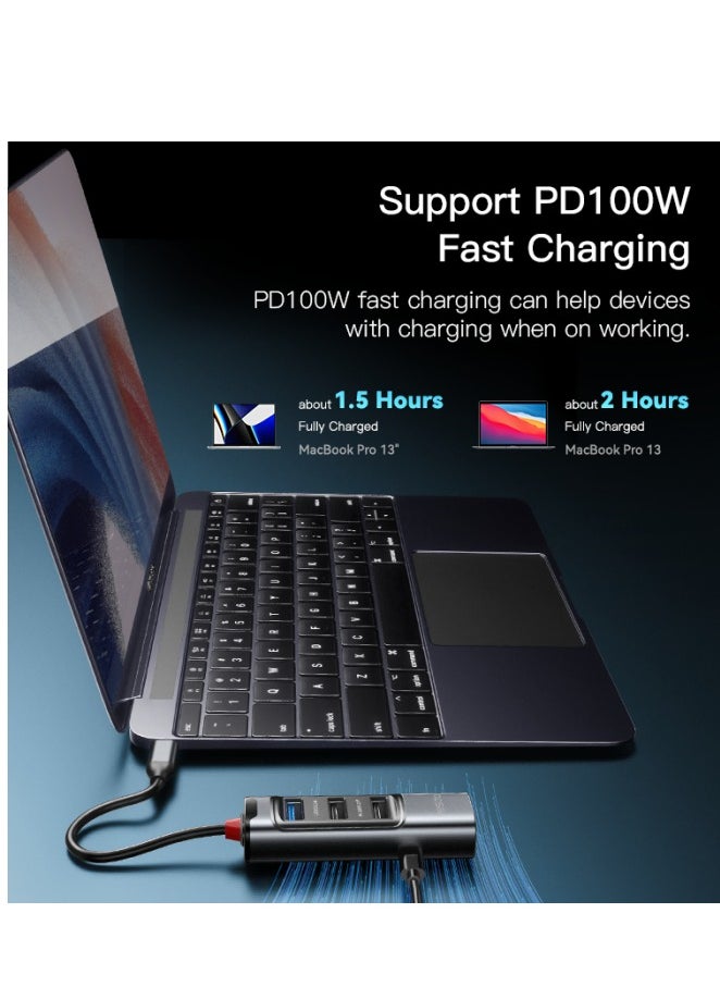 Yesido - Yesido-Hub Adapter-DP Multifunctional USB Docking Station-HB23 - Image 1