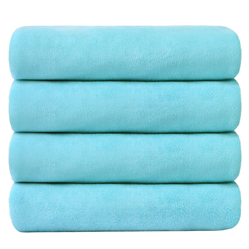 جي ام ال مناشف حمام ميكروفيات الحمام jml مجموعة 4 عبوات (30 "" × 60 "") - حجم كبير جدًا للتجفيف السريع متعدد الأغراض كمناشف للياقة الاستحمام الرياضية مناشف اليوغا - Image 2