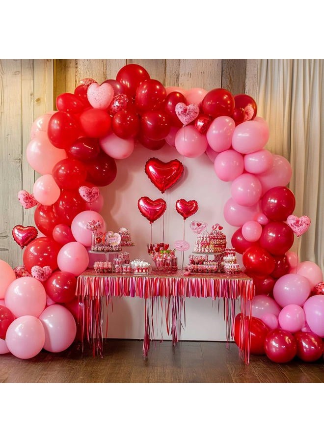 RUBFAC 135pcs Red Balloons Different Sizes 18 12 10 5 Inch for Birthday Party Graduation Anniversary Wedding Decorations - Image 5