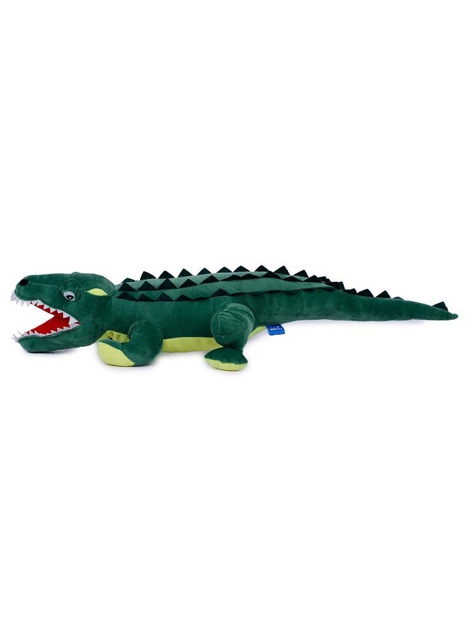 Webby Soft Crocodile with Open Mouth Stuffed Animal Plush Toy, Size - 72 cm