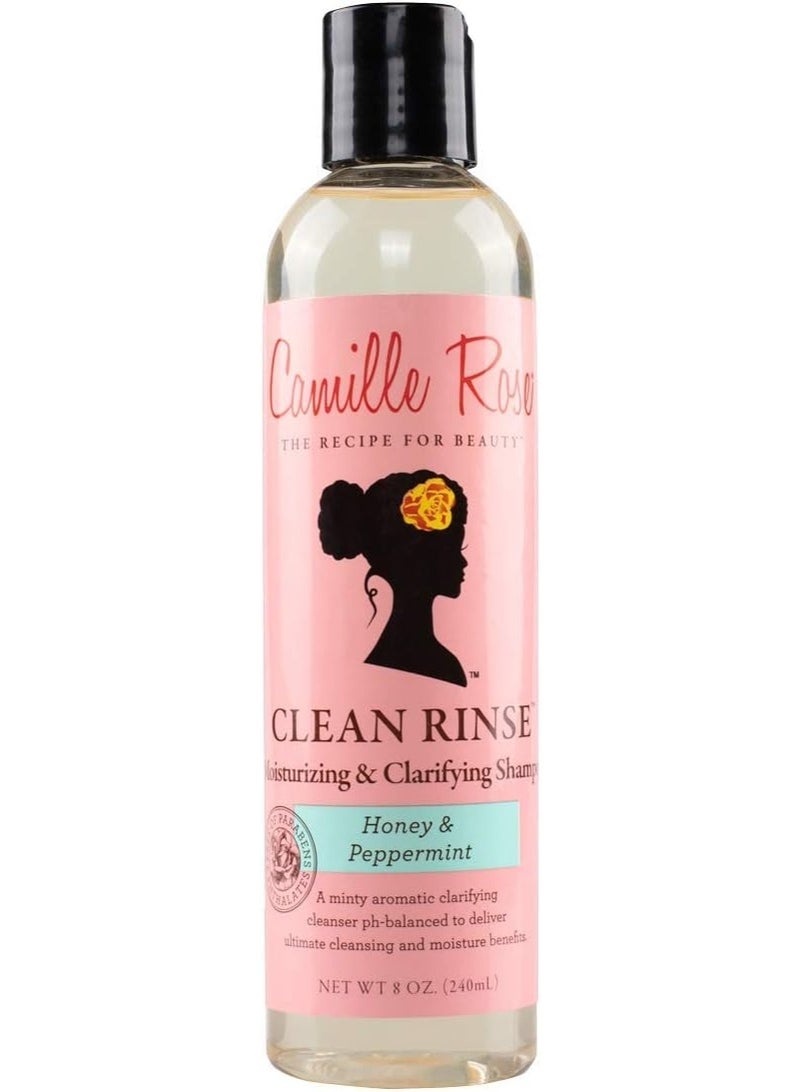 Camille Rose شامبو تنظيف عميق، مع العسل والنعناع لترطيب وتوضيح، لجميع أنواع الشعر، 8 أونصات - Image 1