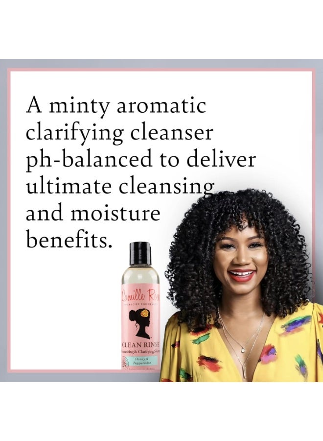 Camille Rose شامبو تنظيف عميق، مع العسل والنعناع لترطيب وتوضيح، لجميع أنواع الشعر، 8 أونصات - Image 2