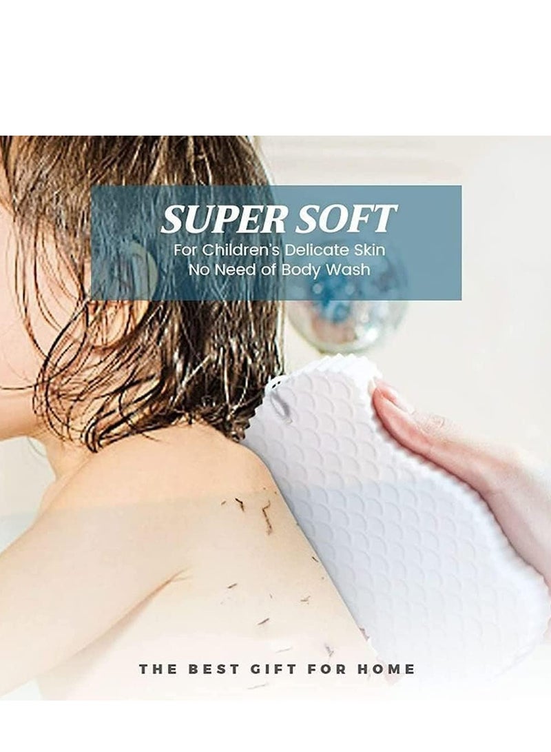 Oasisgalore 2/4-Pack Magic Exfoliating Bath Sponges –Magic Sponge for Skin, Skin Exfoliator for Body Dead Skin (Blue & Pink). - Image 4